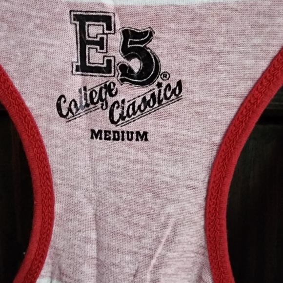 E5 College Classics Alabama Red and White Tank Top - Picture 2 of 5